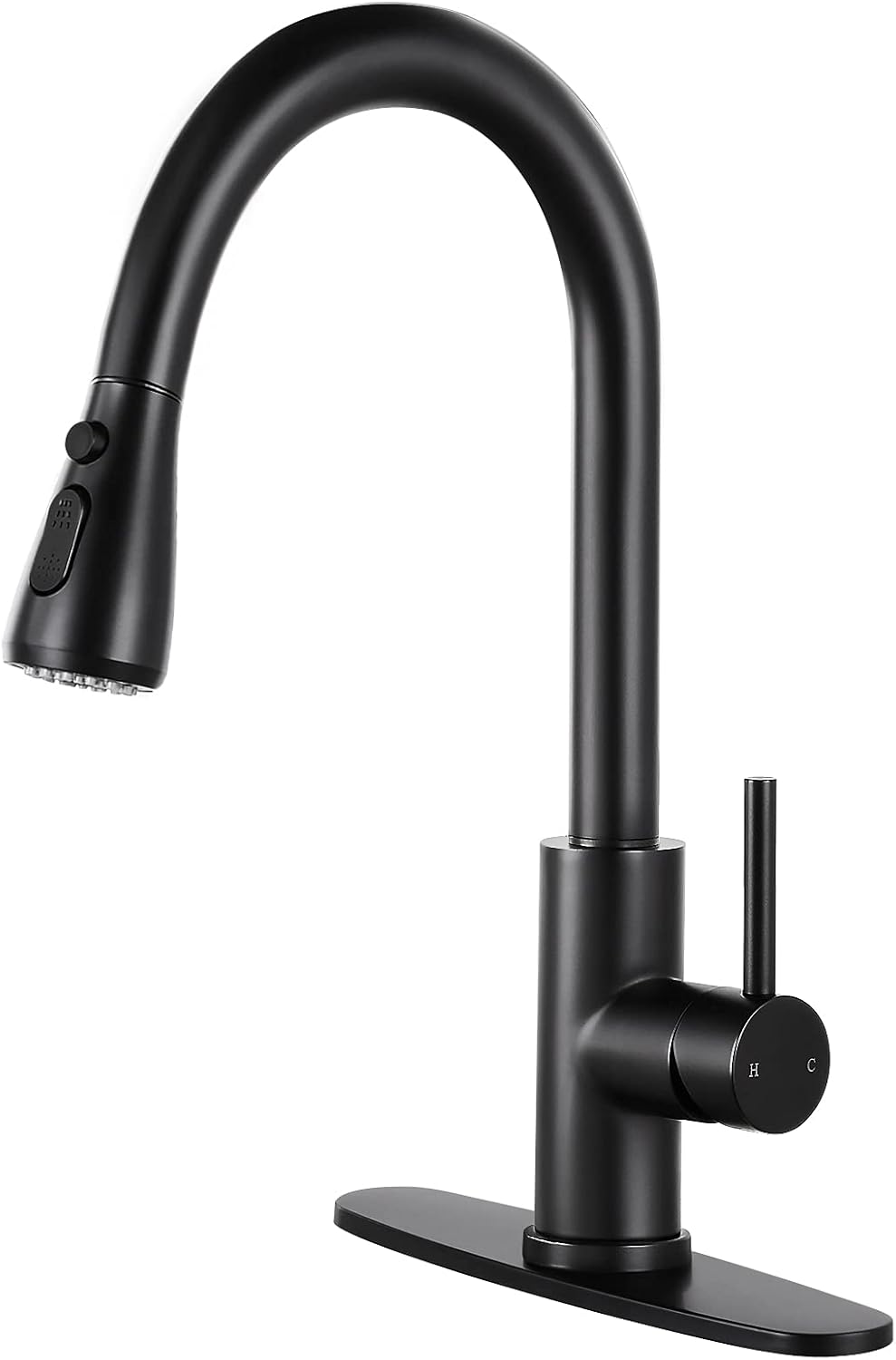 Qomolangma Kitchen Faucet with Pull Down Sprayer for Modern Homes