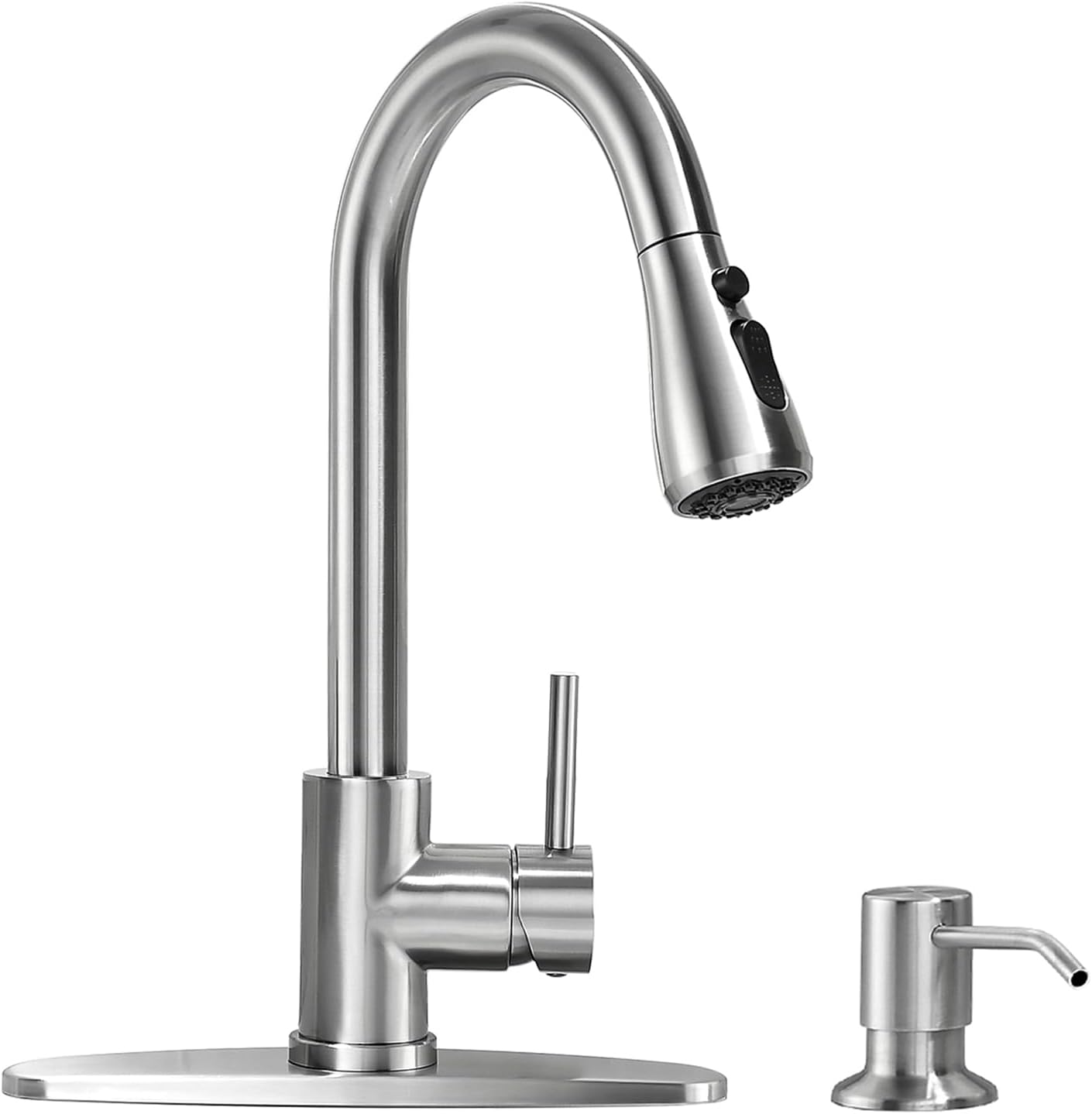 VFAUOSI RV Bath Faucets with Soap Dispenser and Pull Down Sprayer