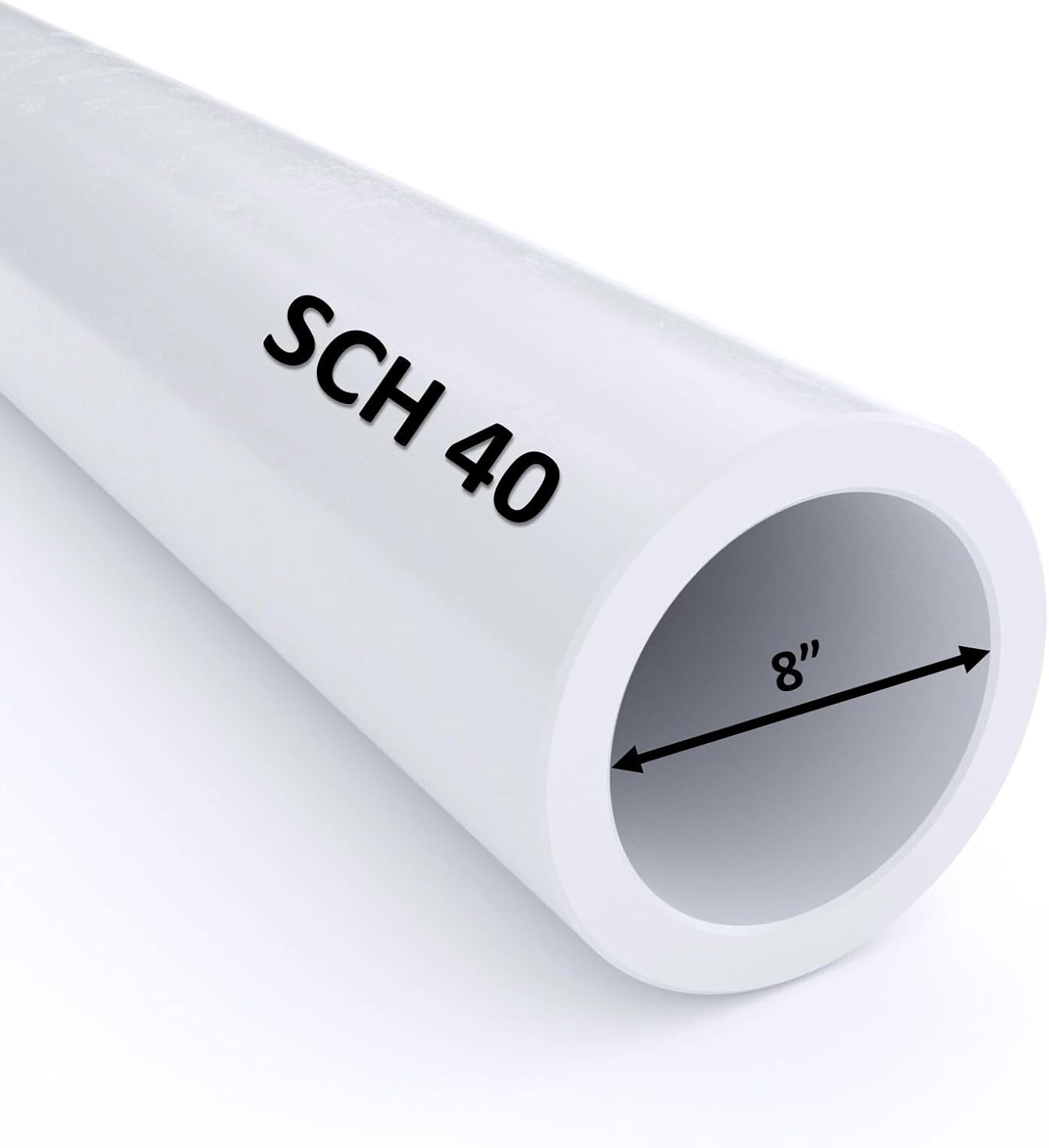 8 Inch Schedule 40 PVC Pipe for Custom Lengths and Projects