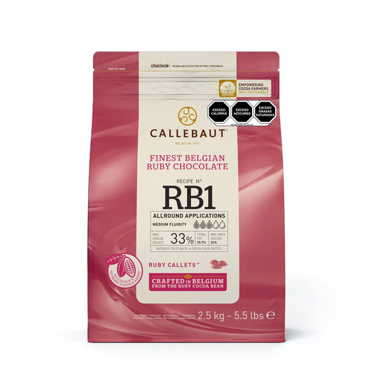 Callebaut Ruby Couverture Chocolate Callets for Unique Creations