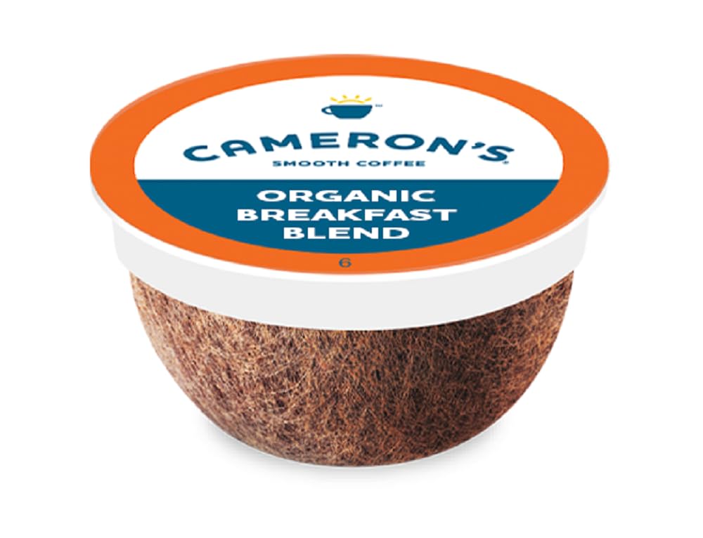 Cameron's Coffee Organic Breakfast Blend Pods, 100% Arabica, 72ct - Brighten Mornings!