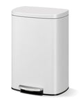 Garvee 13 gal Metal Kitchen Trash Can with Lid - Slim Soft-Close Bin