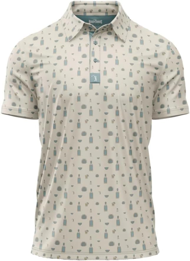 Funny Golf Polo Shirts with UPF 50 Protection for Men