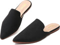 Mules for Women Pointed Toe Backless Slip On Flats - Comfortable