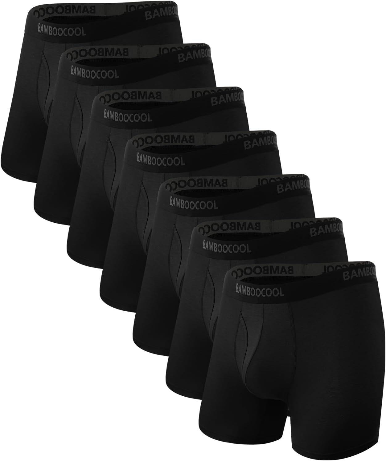 Bamboo Cool Men's Underwear Breathable Boxer Briefs 7-Pack