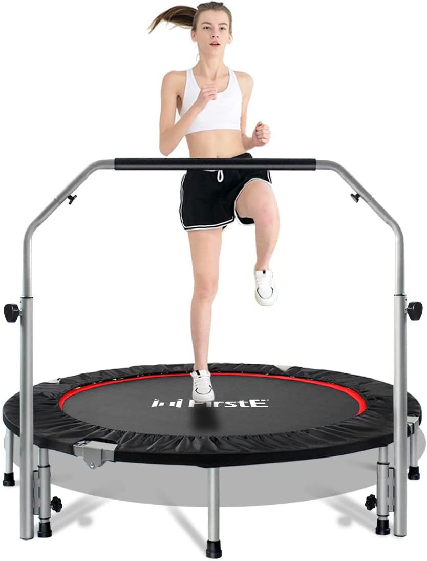 48 Inch Foldable Fitness Trampoline for Kids and Adults Fun