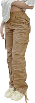 Viatabuna High Waisted Cargo Pants for Women - Baggy Y2k Wide Leg 75%