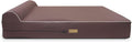 KOPEKS Dog Bed Chew Proof Replacement Cover - Extra Large Brown