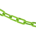 Mr. Chain Plastic Barrier Chain, Safety Green 2-in Link - Durable