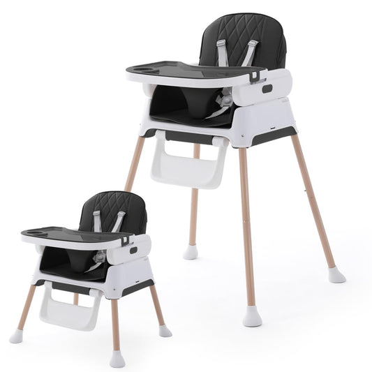 Soobaby 3-in-1 Adjustable Baby High Chair - Grow with Your Child!