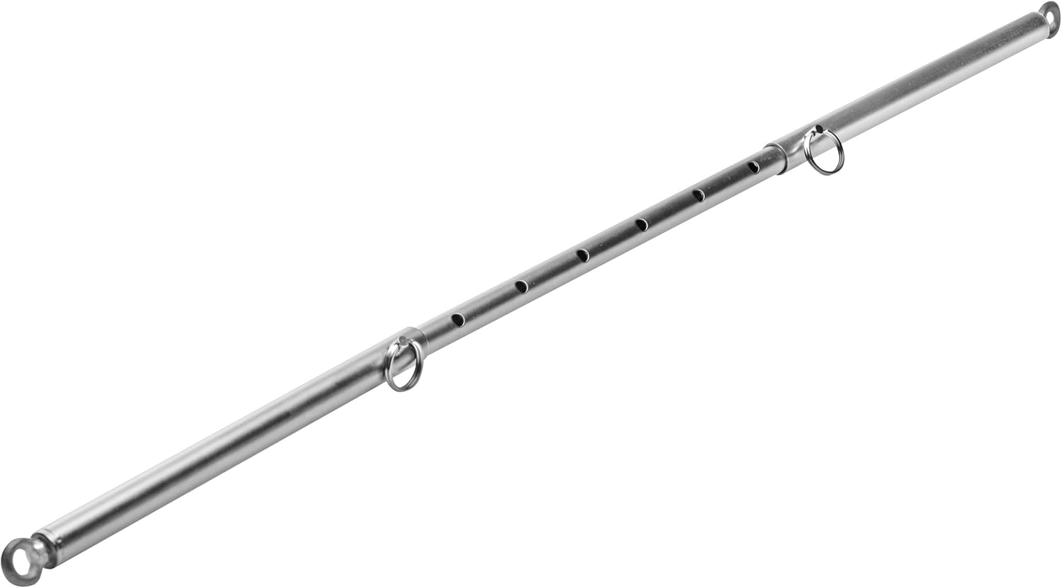 Adjustable Steel Spreader Bar Restraint for Bondage Play