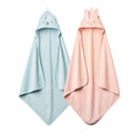 Baby Hooded Towel Organic Cotton 32in x 32in - Soft, Absorbent Set