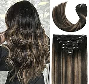 Clip In Human Hair Extensions for Volume and Style 20 Inch