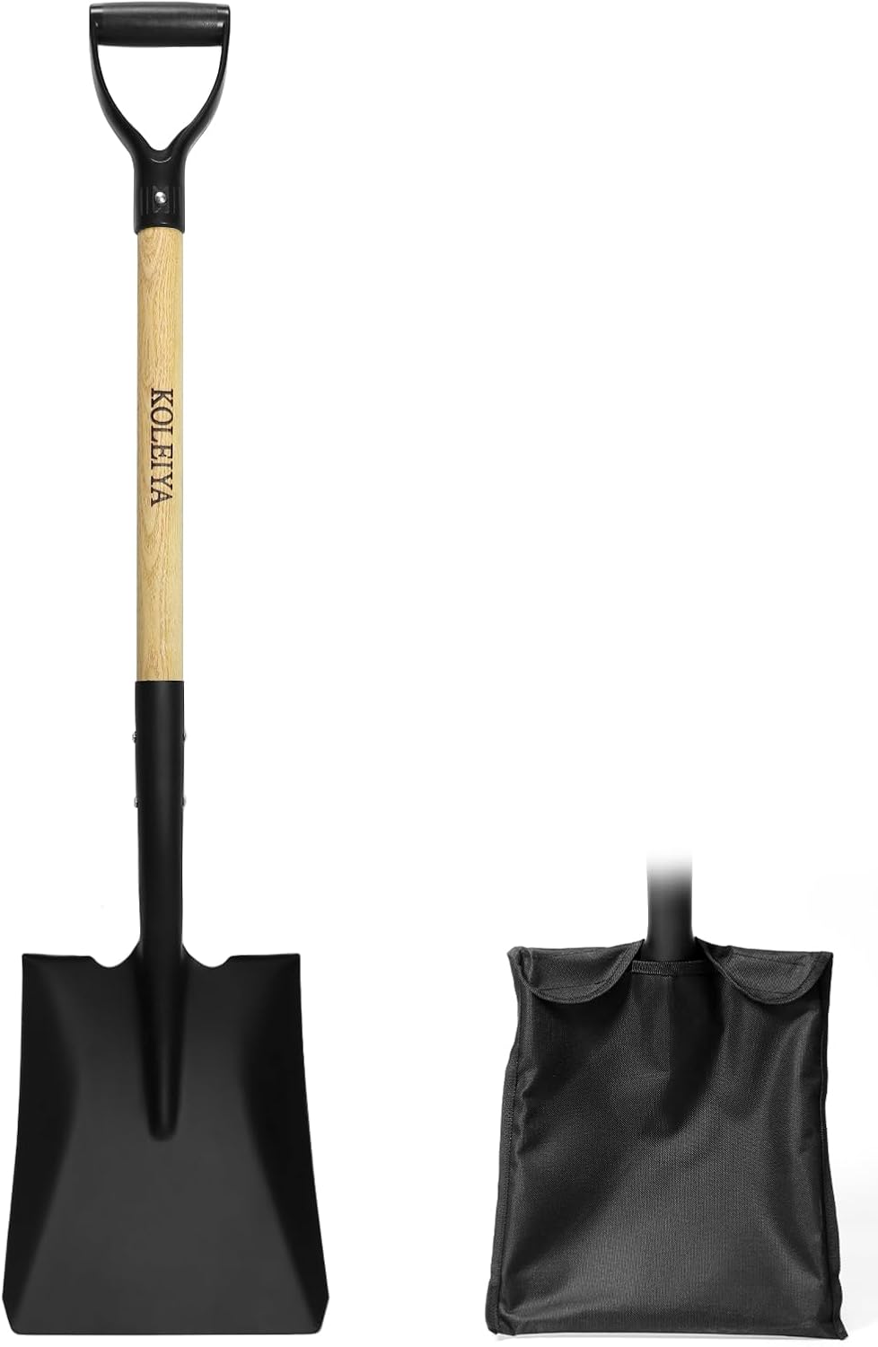 Flat Shovel with D Handle for Landscaping and Yard Work