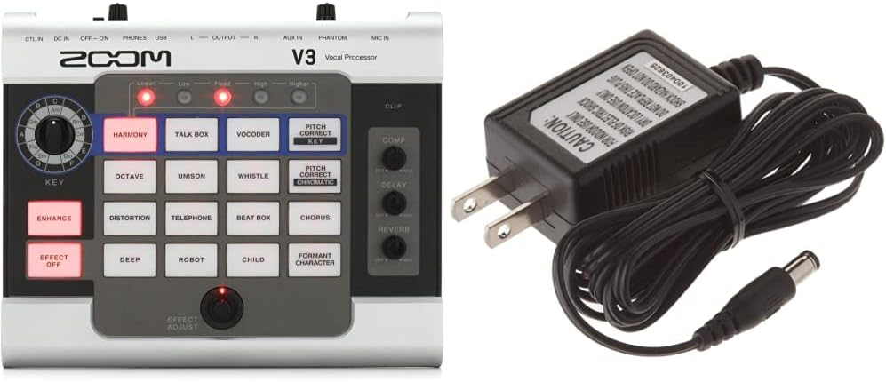 Zoom V3 Vocal Processor with 16 Effects and Harmony Functionality