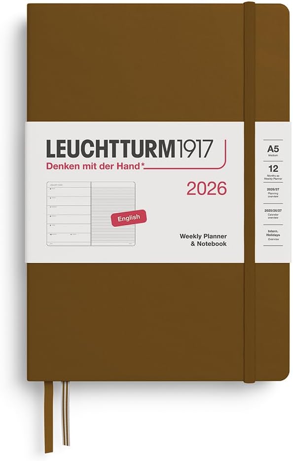 Weekly Planner & Notebook 2026 - LEUCHTTURM1917 Spice Brown