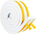 White High Density Foam Tape 1 in x 3/4 in 2 Rolls - Insulation Seal