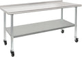 HARDURA Stainless Steel Prep Table 30x72 in - Heavy Duty Commercial