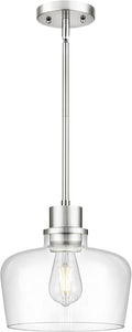 Emak 10 Inch Brushed Nickel Pendant Light for Modern Spaces