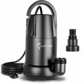 Sump Pump 1 HP 4700 GPH Submersible Utility Pump - High Flow