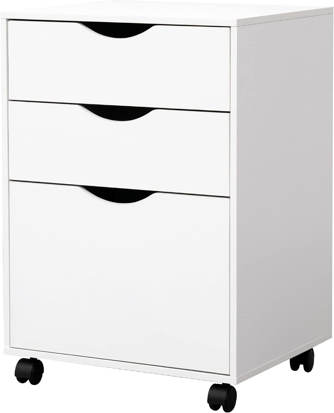 QDSSDECO 3 Drawer Mobile File Cabinet for Home Office Storage