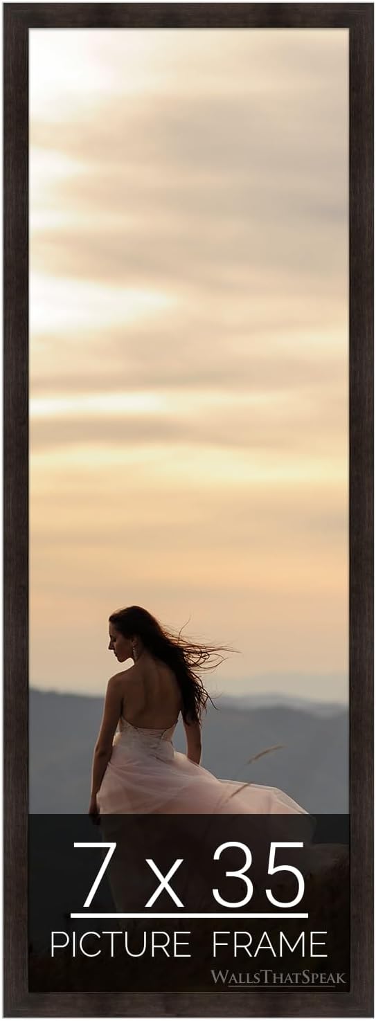Espresso Brown Picture Frame for Puzzles and Artwork Display