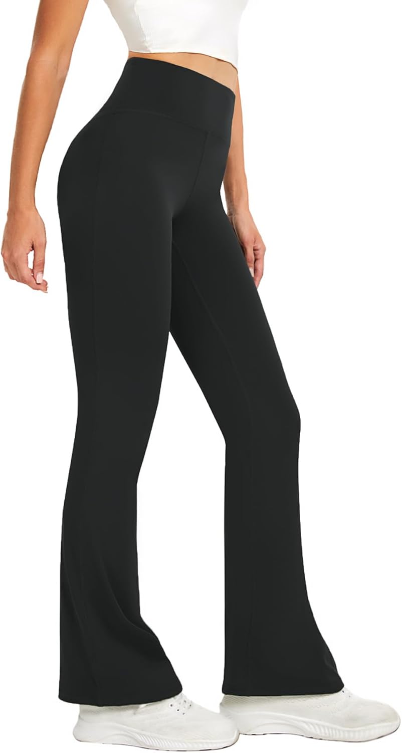 DLOODA High Waisted Flare Yoga Pants - Tummy Control