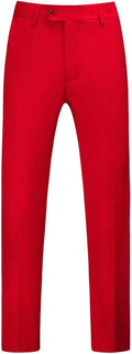 MOGU Mens Front Flat Casual Dress Pants Slim Fit (Style JFQZ)