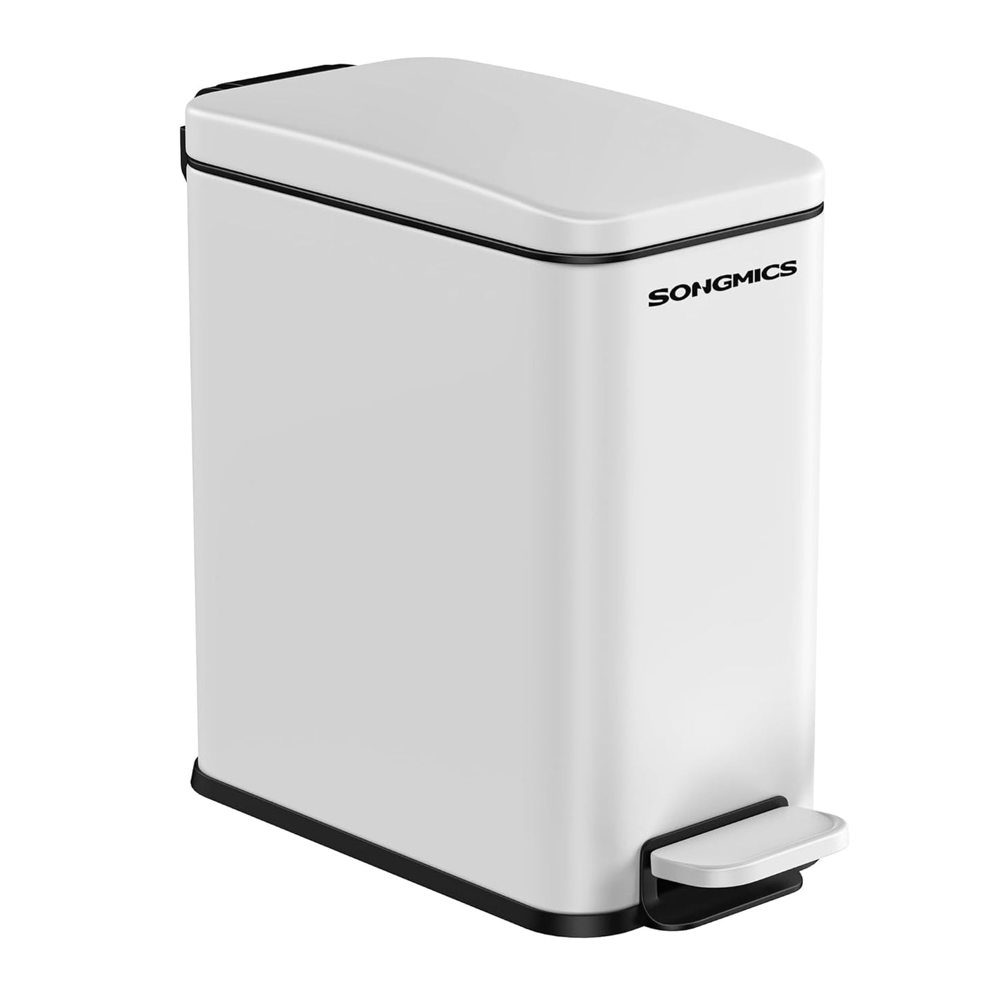 SONGMICS 2.6 Gallon Bathroom Trash Can for Small Spaces