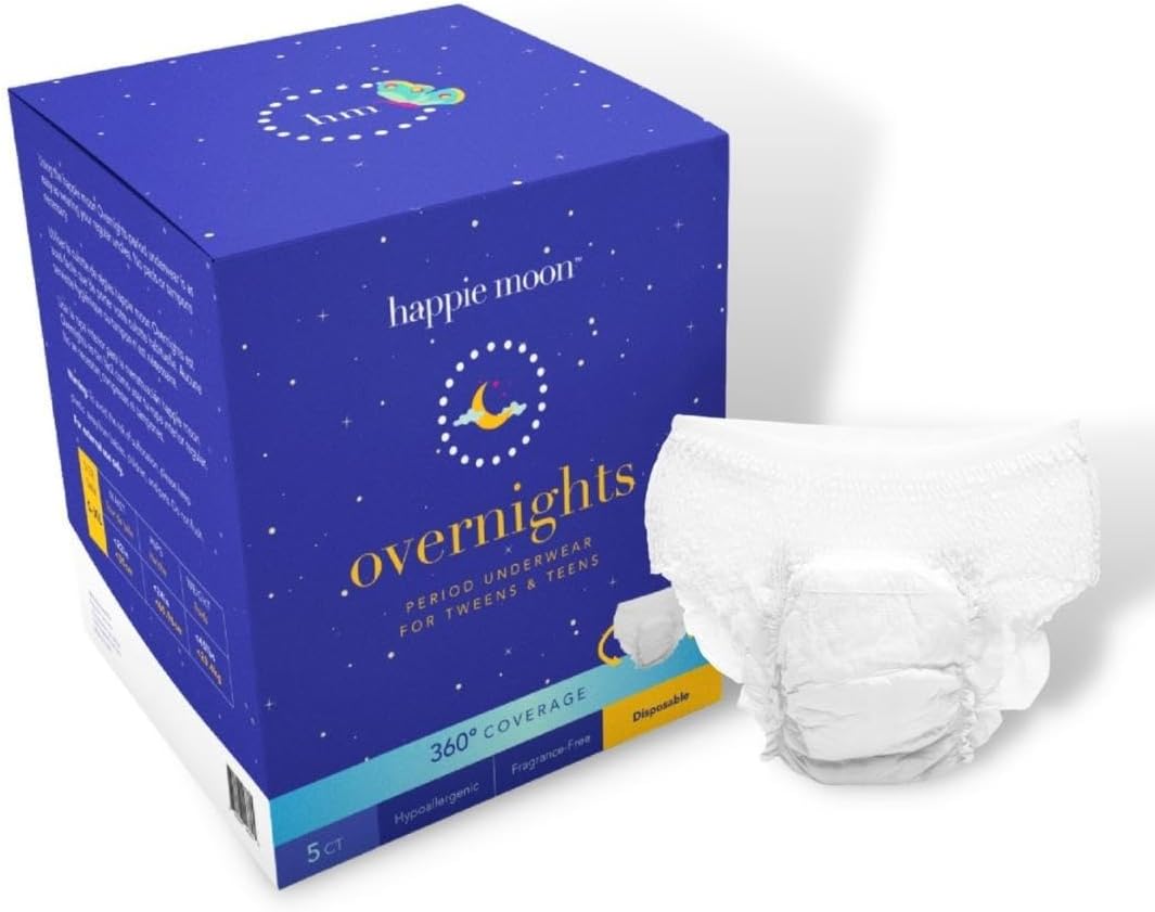 Happie Moon| Absorbent Cotton Overnight Period Underwear