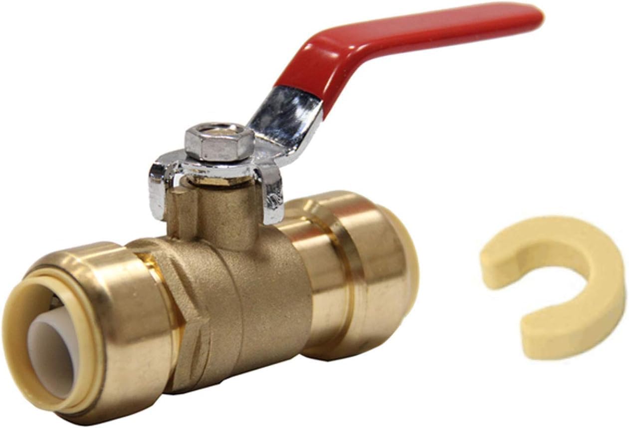 Pack of 20 Push-Fit Full Port Ball Valves for Easy Installation