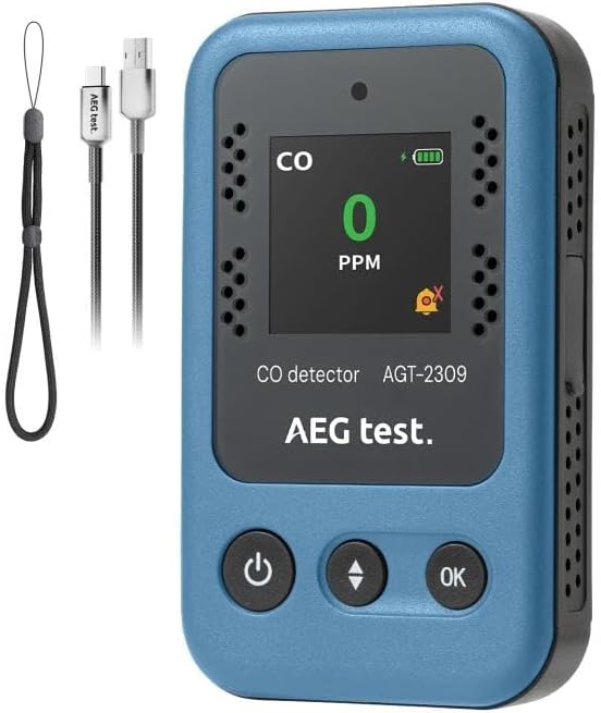 AGT-2309 Portable Carbon Monoxide Detector for Travel Safety