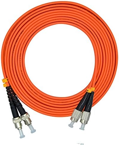 50M FC to ST Duplex Multimode Fiber Optic Cable Jumper