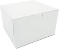 SCT White One-Piece Non-Window Bakery Boxes 8 x 8 x 5 - Durable White
