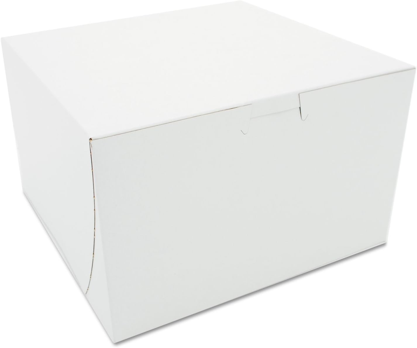 SCT White One-Piece Bakery Boxes for Fresh Baked Goods