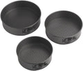 Wilton Gold Non-Stick 8, 9, 10 in Springform Cheesecake Pan Set