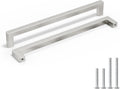 10 in Brushed Nickel Drawer Pulls 45 Pack - Modern Stainless Steel