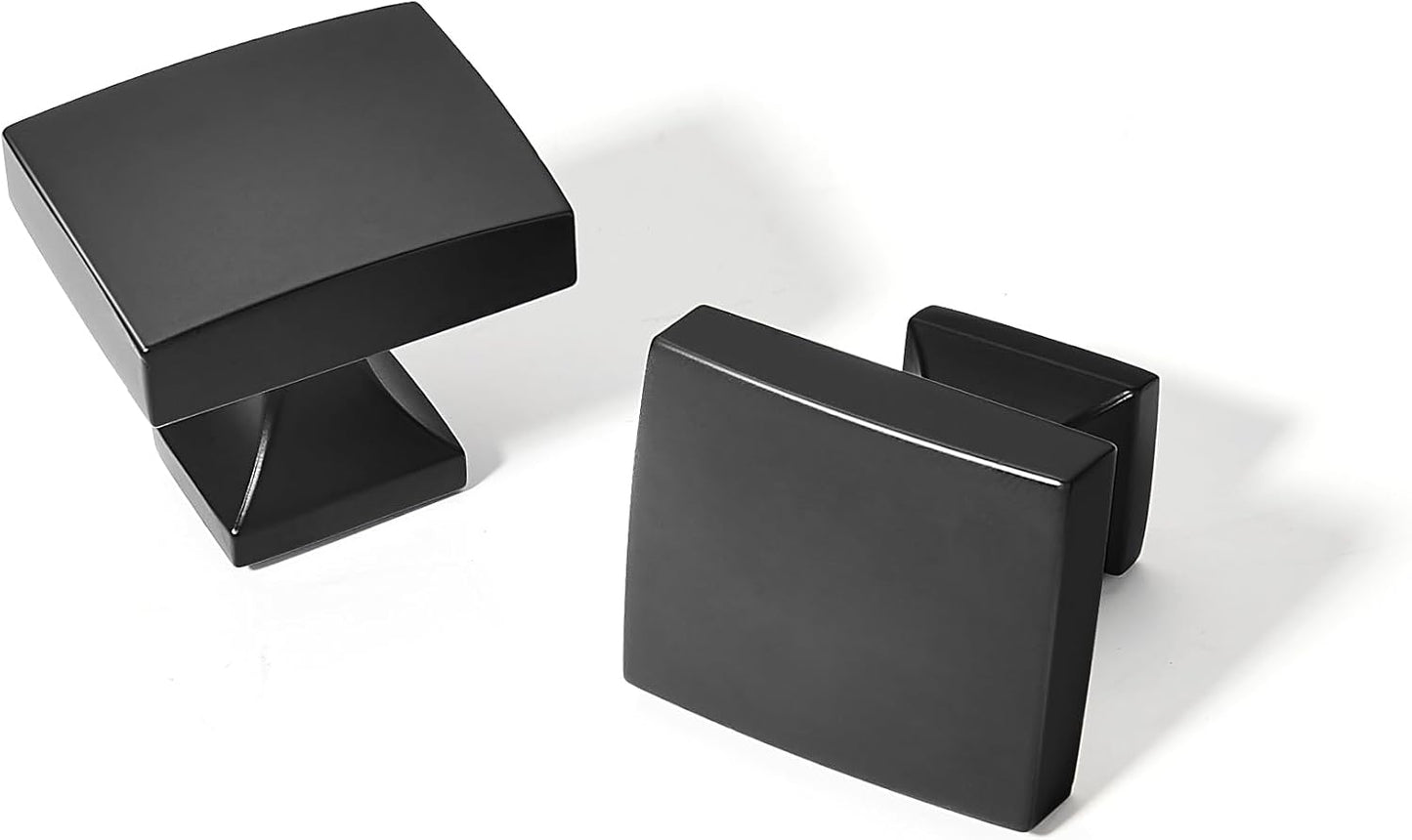 TUNNY 10 Pack Cabinet Knobs - Matte Black Drawer Handles