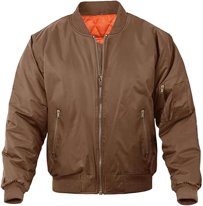 MAGNIVIT Men's Bomber Jacket for Stylish Fall and Winter Wear