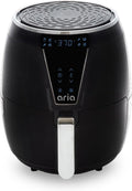 Aria Air Fryer 5 Qt: Non-Stick Ceramic, Large Basket, Touchscreen Display