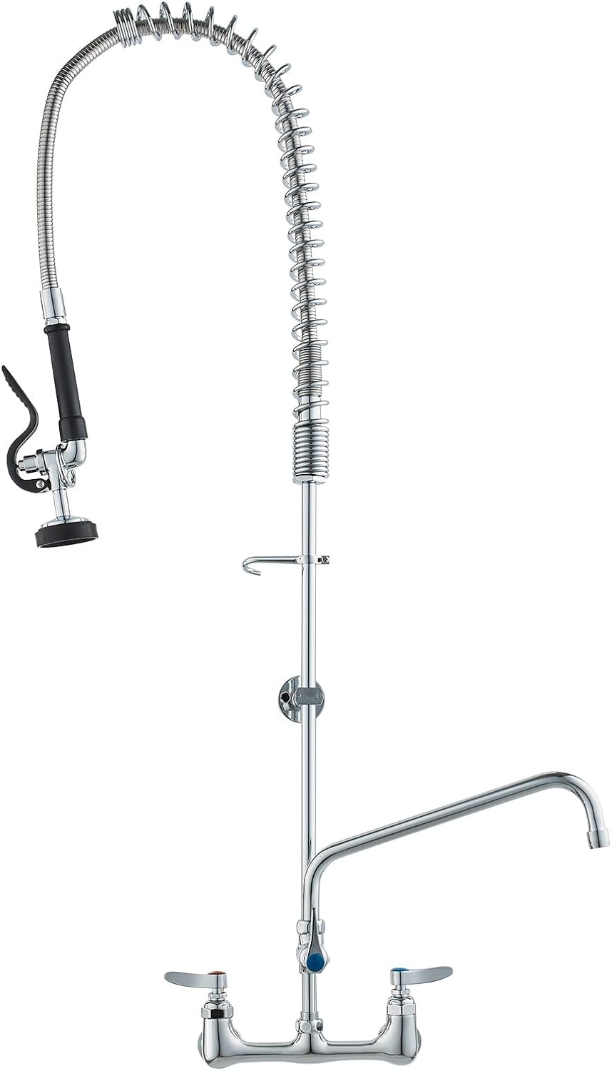 VEVOR Commercial Faucet with Pre-Rinse Sprayer for Sinks