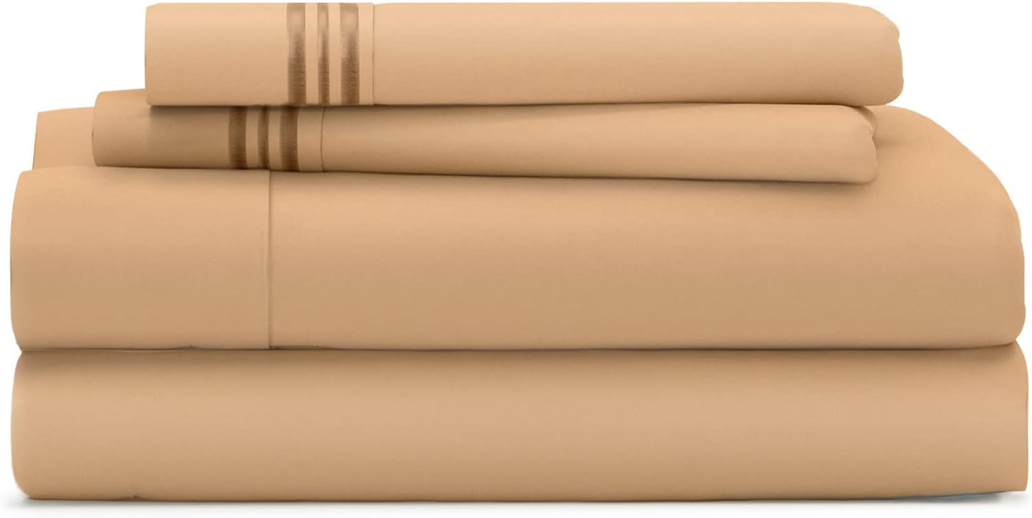 Cosy House Collection Everyday Bed Sheet Set - Ultra Soft King