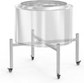 BBQ-PLUS 15-27 in Universal Firepit Stand with Wheels - Adjustable