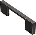Oil Rubbed Bronze Cabinet Pulls 10 Pack - 3 in Centers, Solid Metal