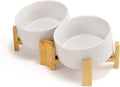 Slanted Ceramic Dog and Cat Bowl 15 Degree Tilt - Easier Eating