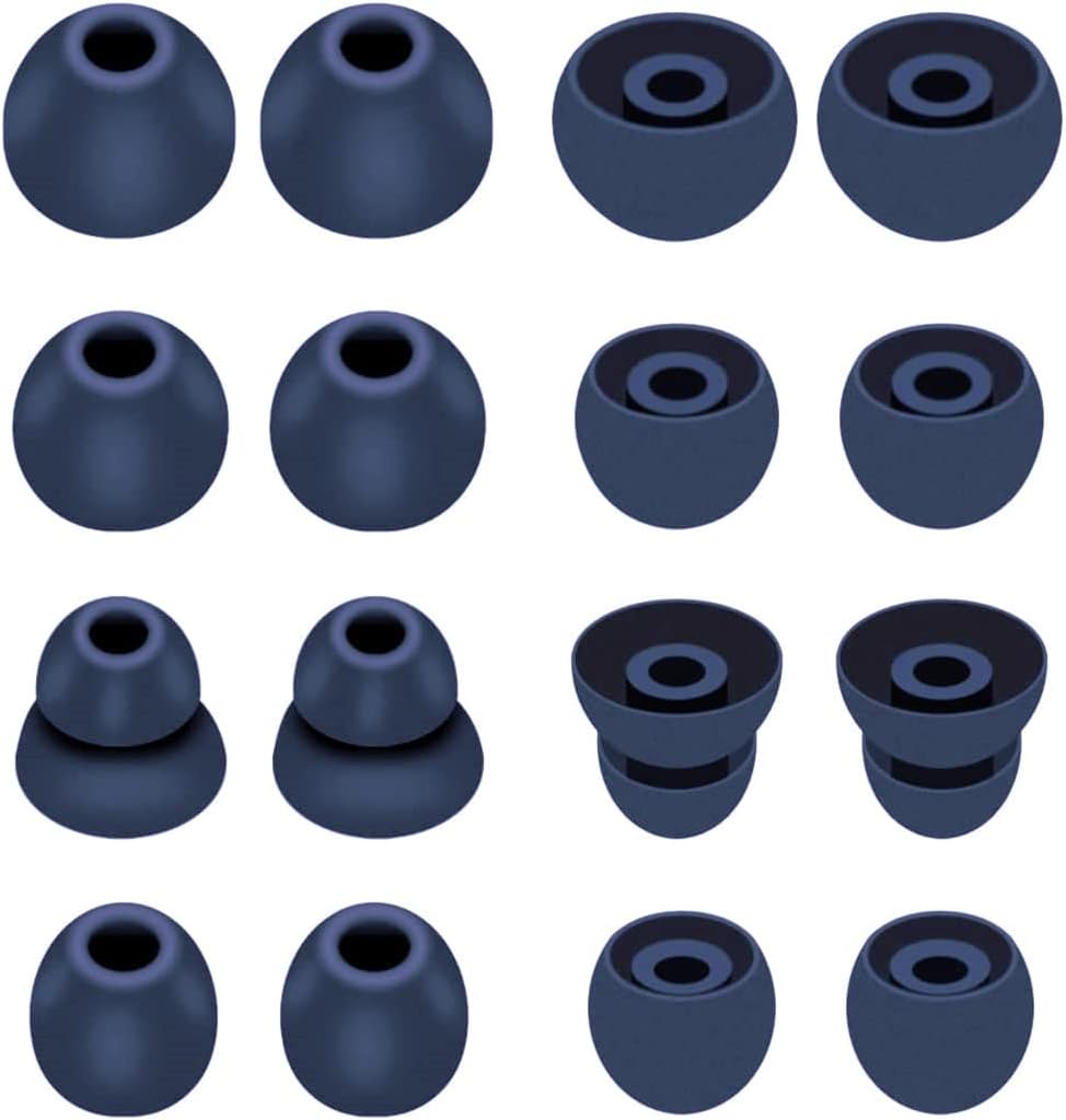 16pcs Navy Ear Tips for Powerbeats Pro, Enhanced Fit