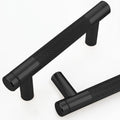 3 Inch Black Knurled Cabinet Handles for Stylish Home Decor