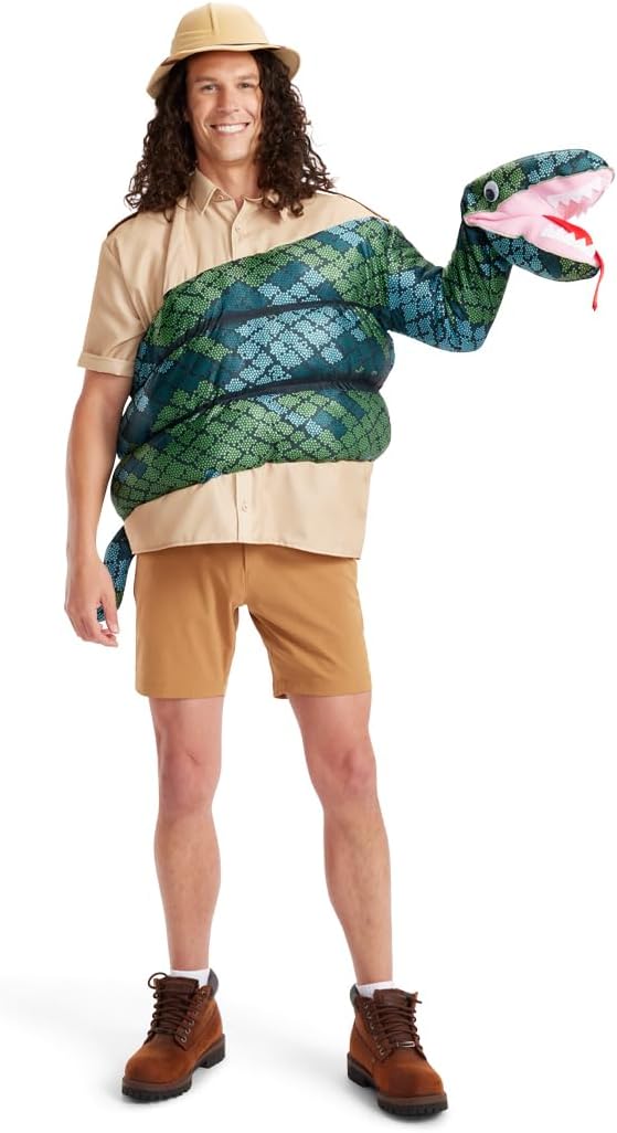 Tipsy Elves Zoo Keeper Costume Shirt with Arm Puppet Fun