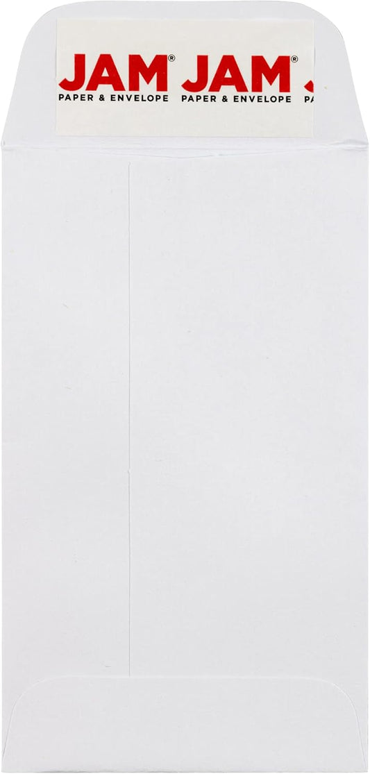JAM PAPER #3 Coin Business Envelopes for Easy Mailing Needs