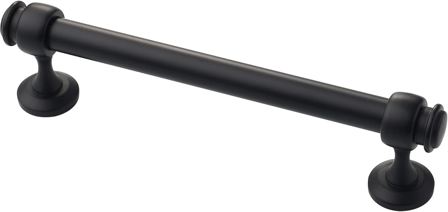 Elegant 5 Inch Matt Black Cabinet Pulls for Stylish Interiors